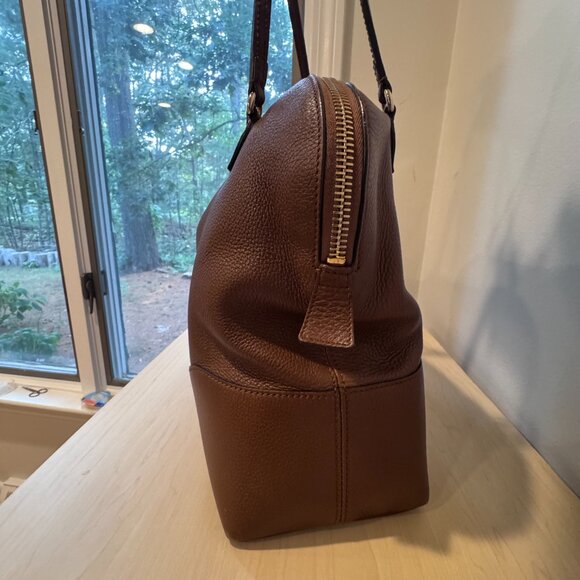 ๐ Gucci Bree Brown Leather Dome Satchel Bag | Authentic | Gently Used - Picture 6 of 16